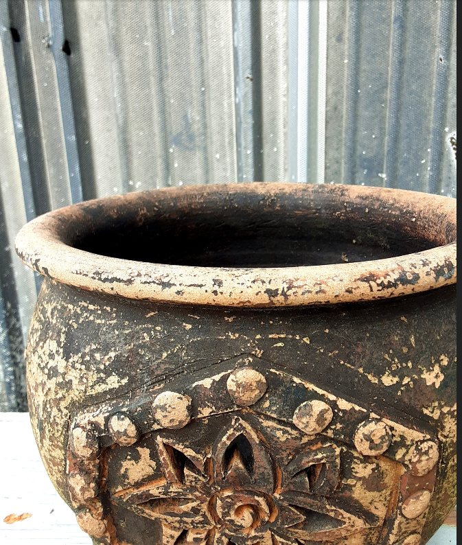 Rustic Sunflower Terracotta Flower Pot