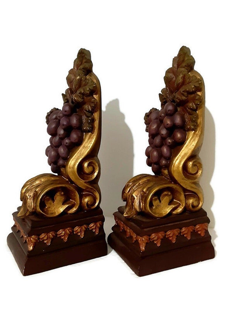 Acanthus And Grape Bookends - Italian Style Sconces - Bazzy's