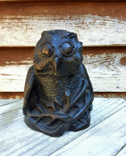 Richard Fisher Signed Owl Bronze Figure