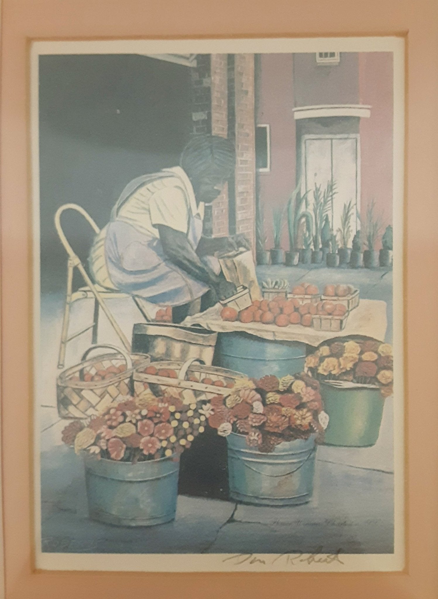 Flower Woman Charleston By Roberts - Watercolor Print - Bazzy's