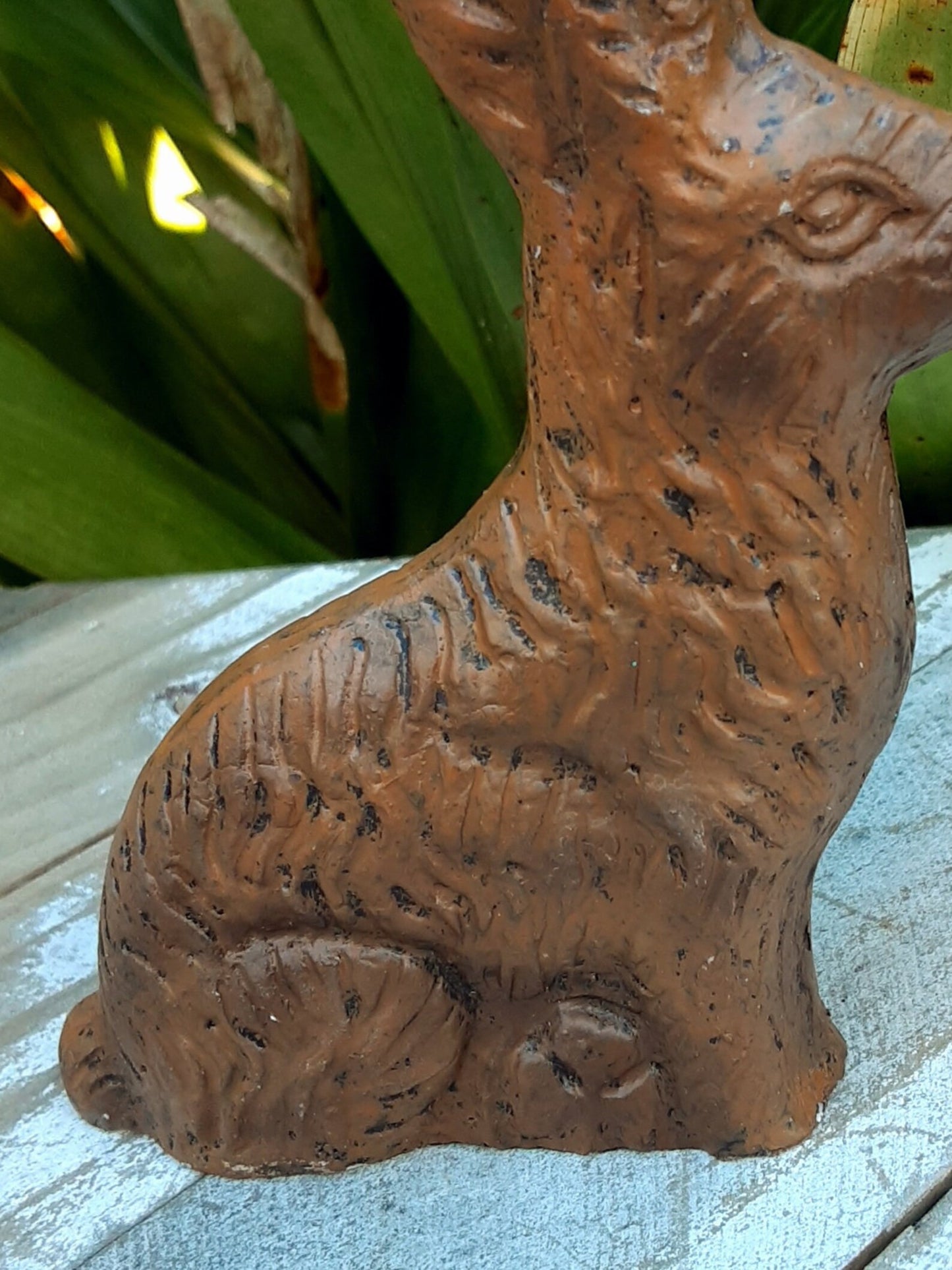 Vintage Chocolate Bunny - Primitive Style Rabbit