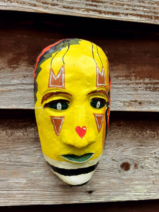 Tribal Folk Art Wall Mask