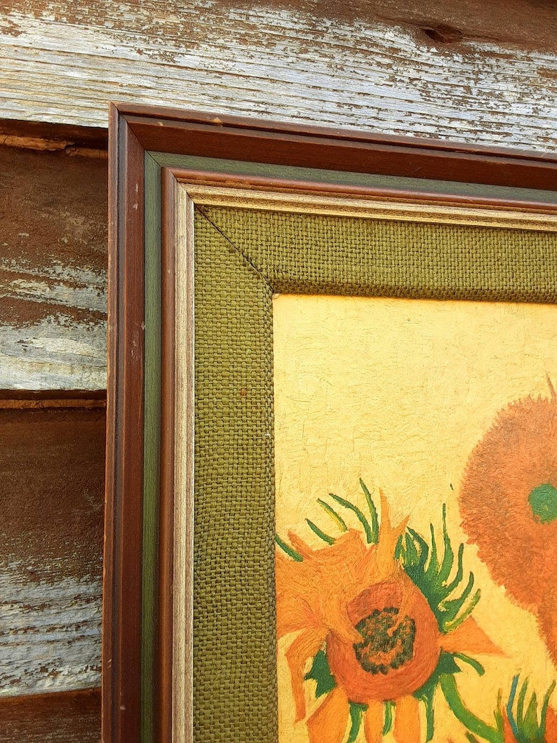 Vincent van Gogh Vase with Fifteen Sunflowers Framed Lithograph