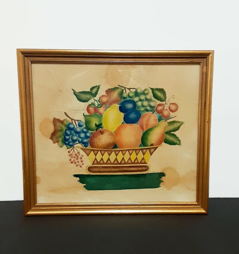 Vintage Theorem Still Life Painting - American Folk Art