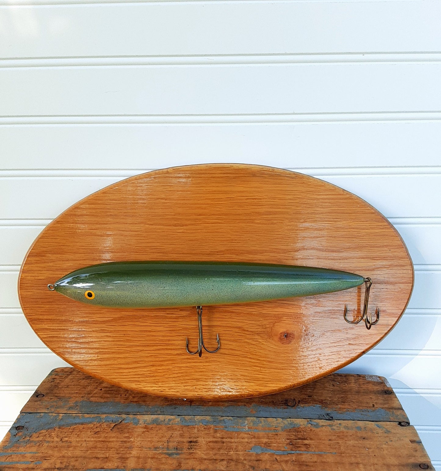 Vintage Mounted Large Fishing Lure