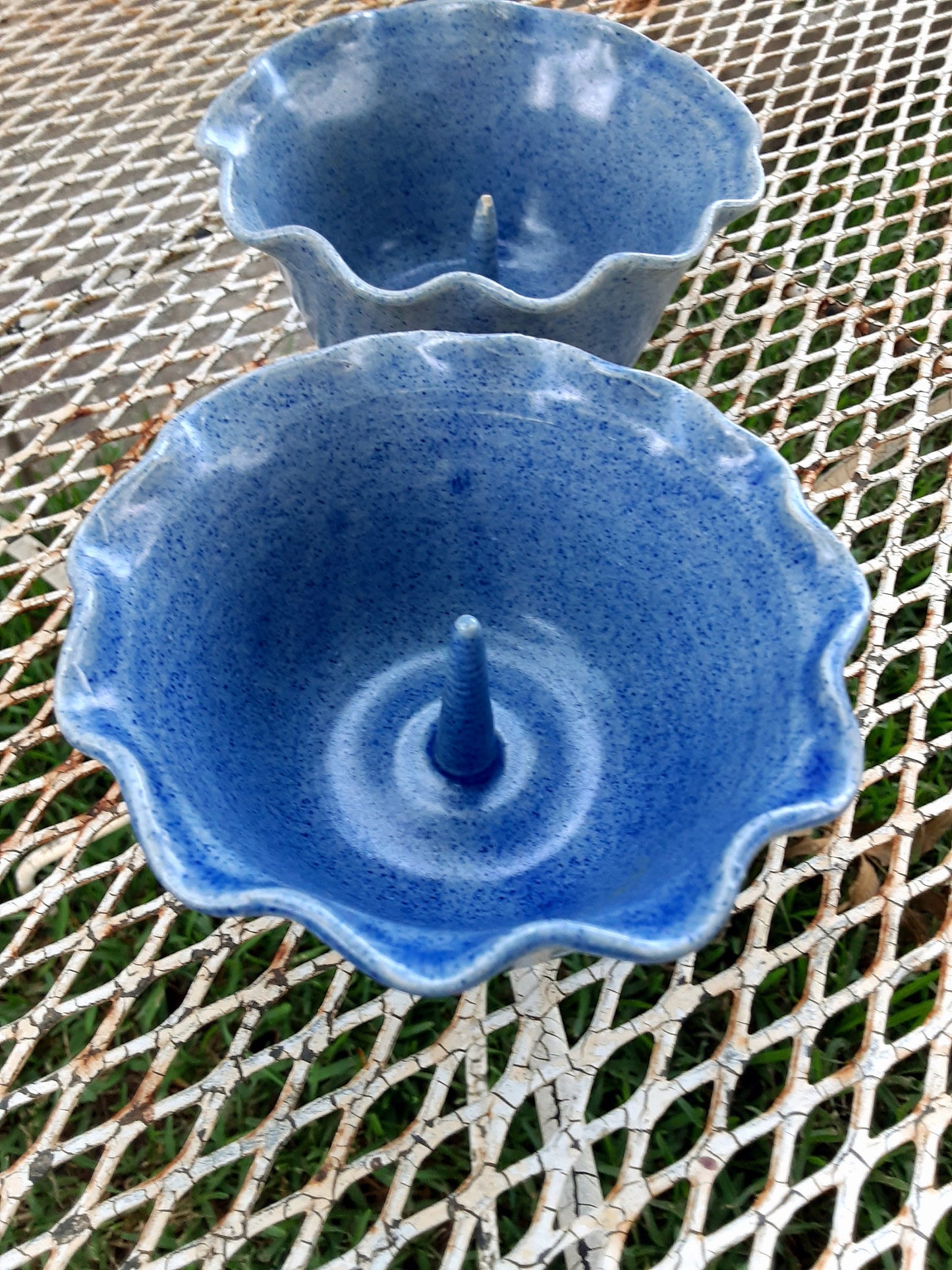 Two Apple Bake Pottery Bowls By John Garrou - Old Fort NC Studio Pottery